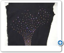collection 4 strass tree branch on shorn mink